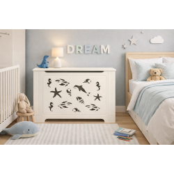 Декоративный экран для радиатора в детскую комнату A-44